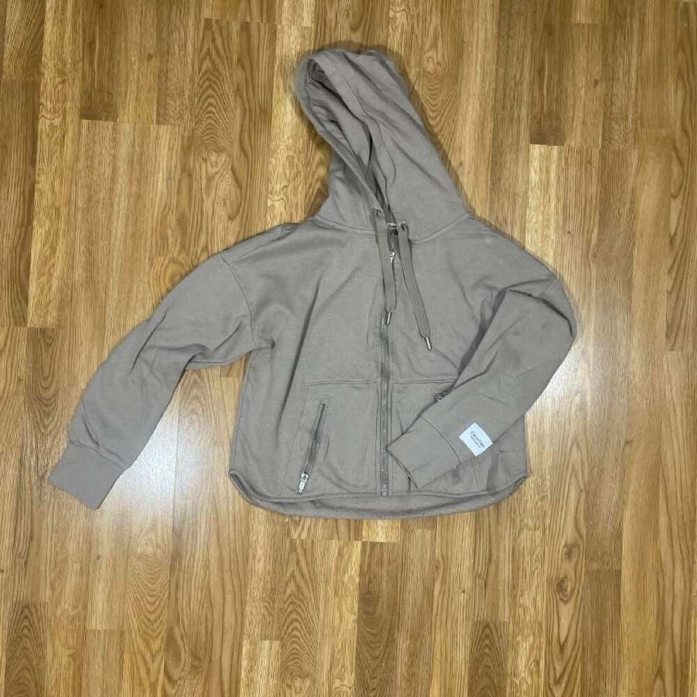 Calvin Klein Performance Full-Zip Hoodie Taupe